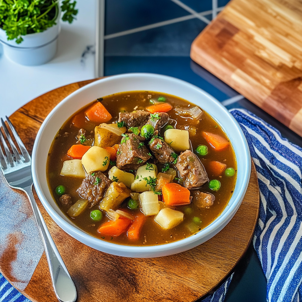 Recipe preparation for Vegetable Beef Soup