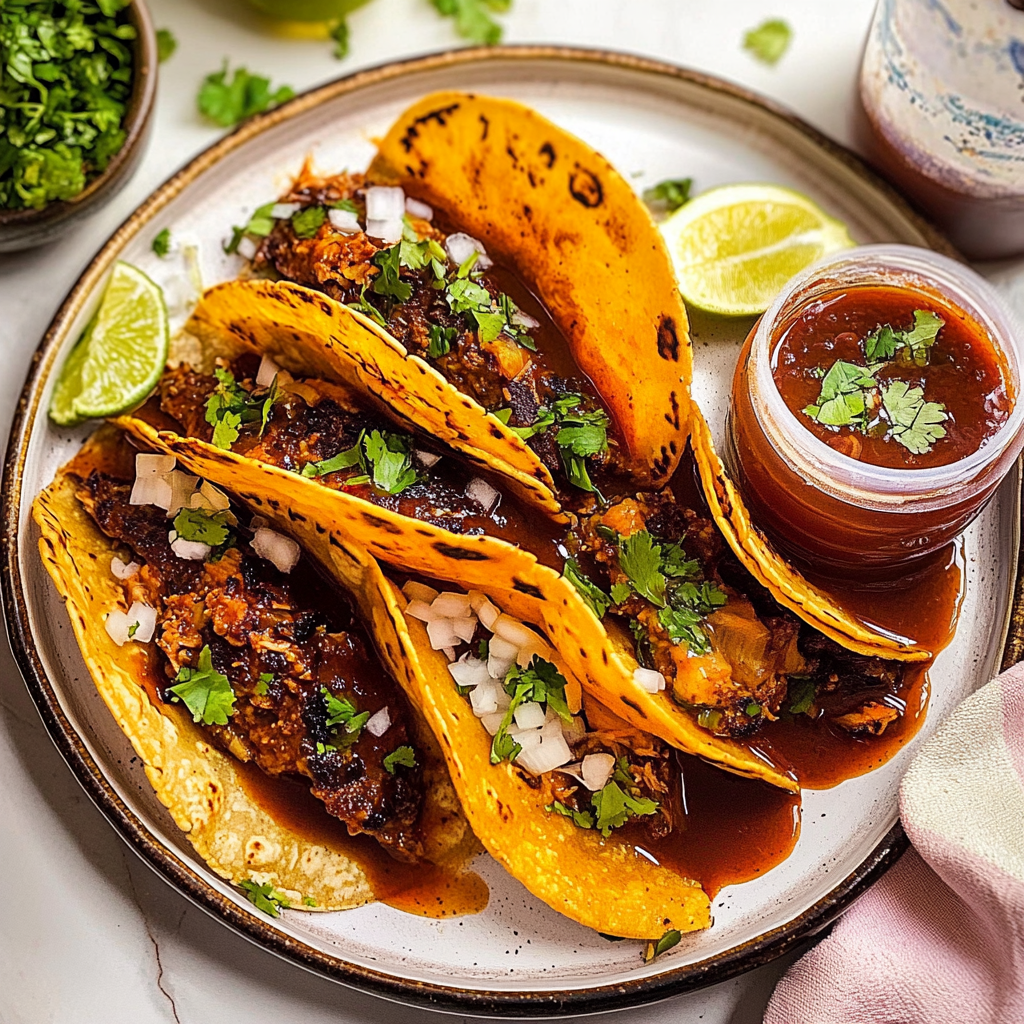 Recipe preparation for My Fave Birria Tacos