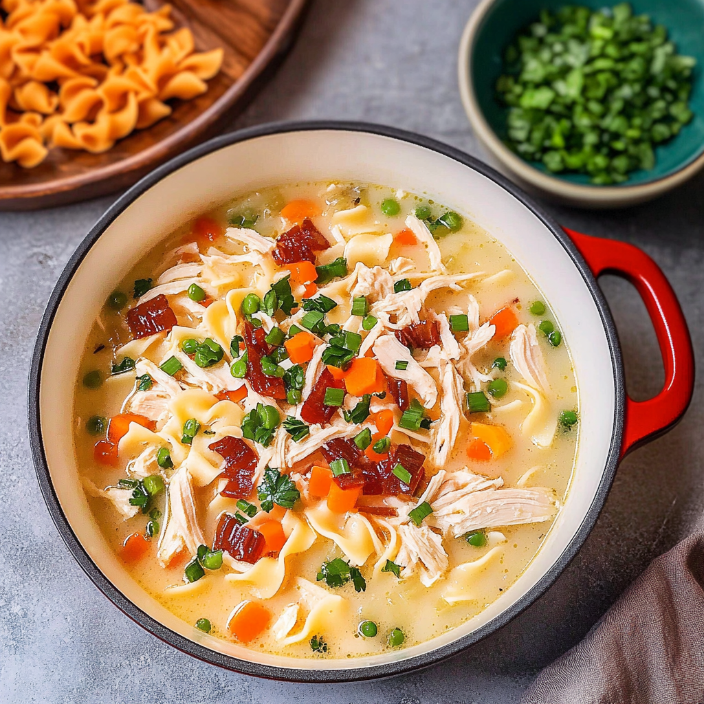 Recipe preparation for Crack Chicken Noodle Soup Recipe