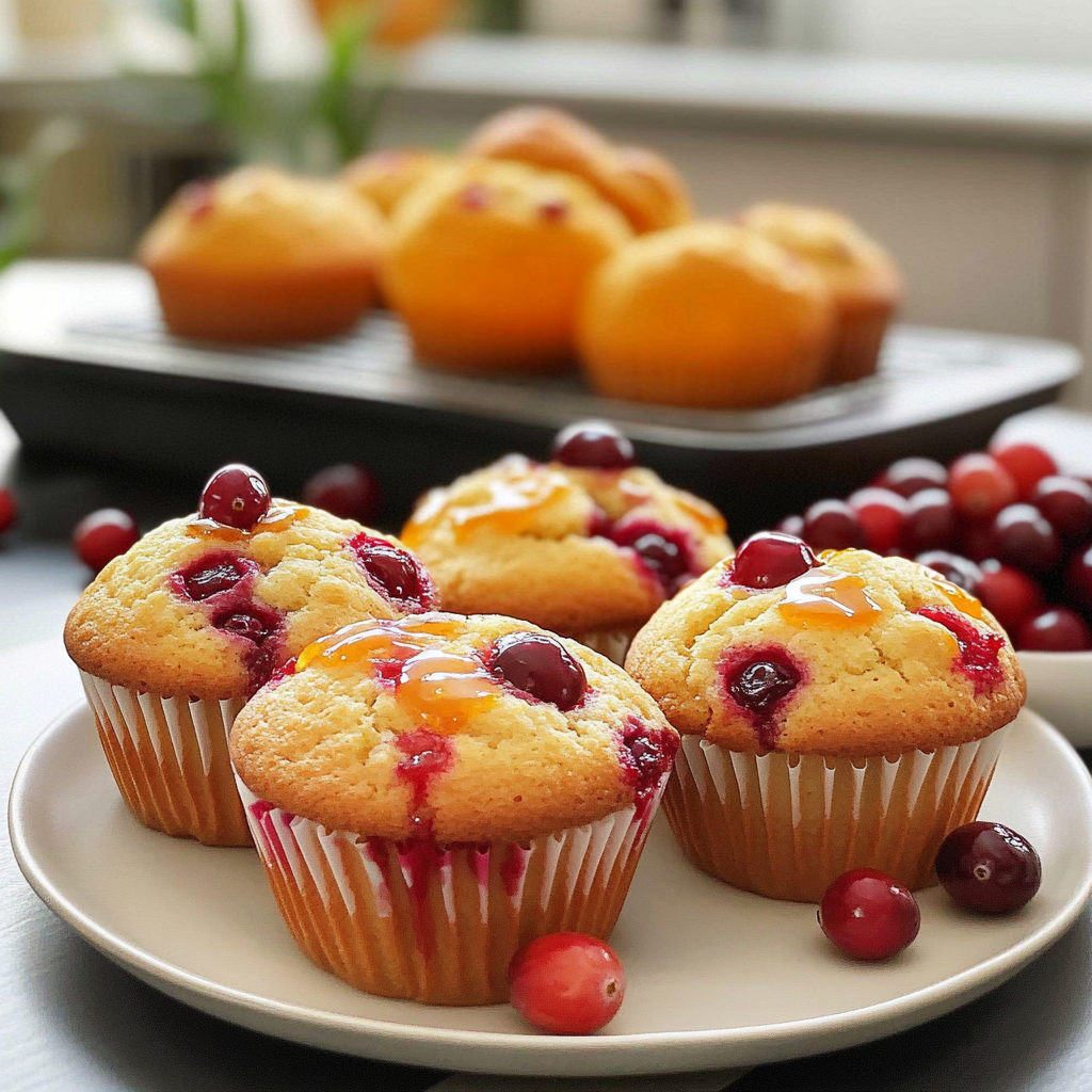 Recipe preparation for cranberry orange muffins