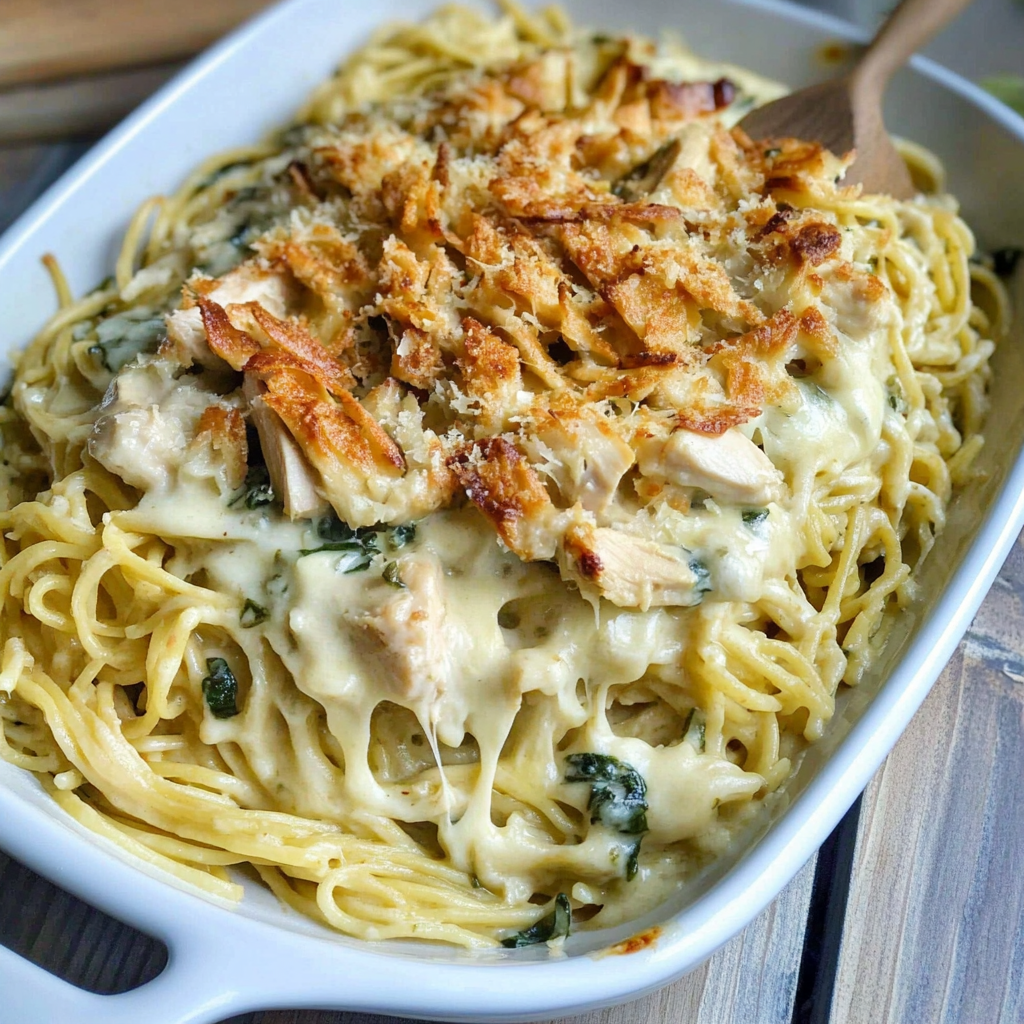 Recipe preparation for Monterey Chicken Spaghetti