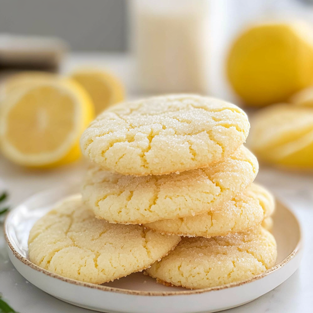 Recipe preparation for lemon sugar cookies