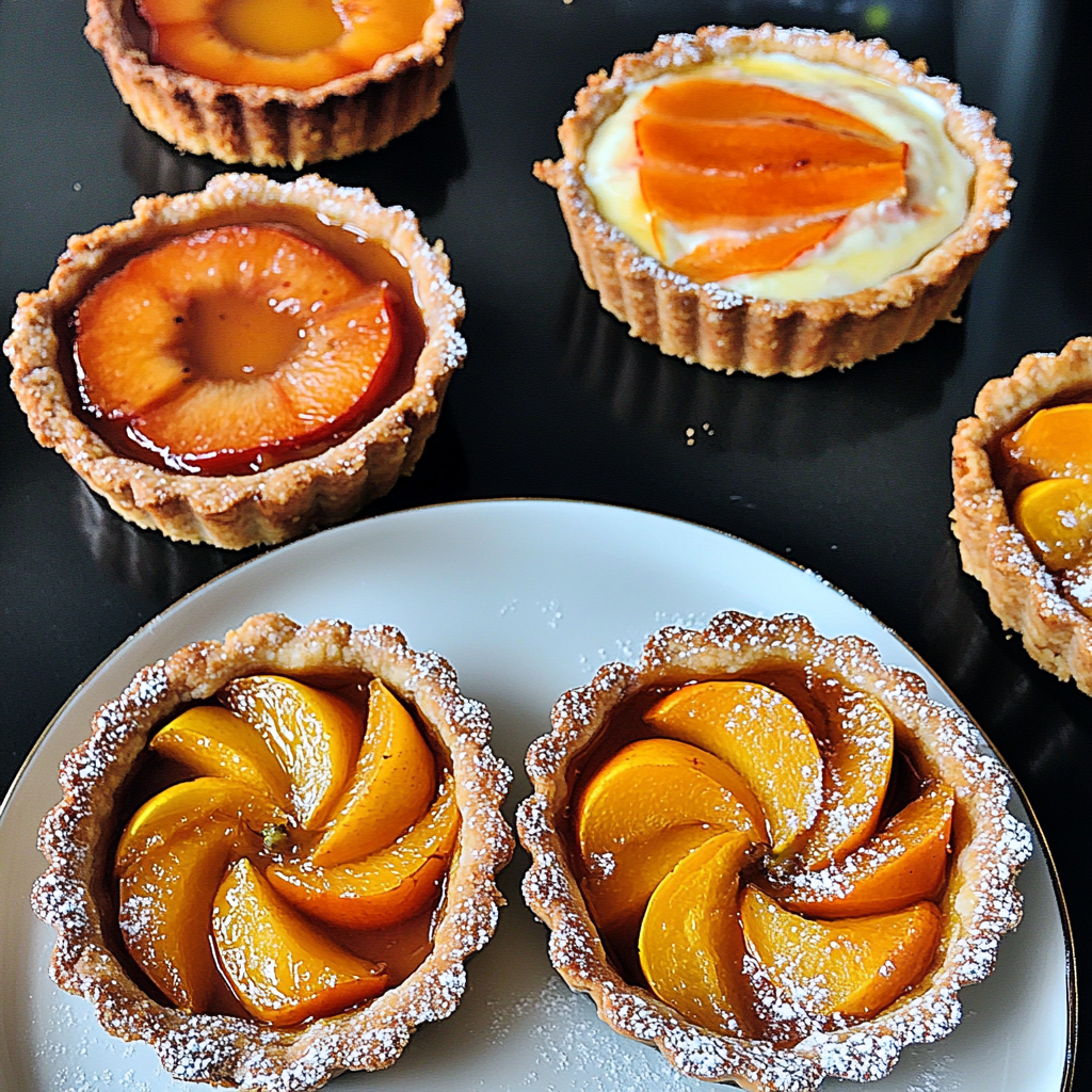 Recipe preparation for Persimmon & Mascarpone Tart