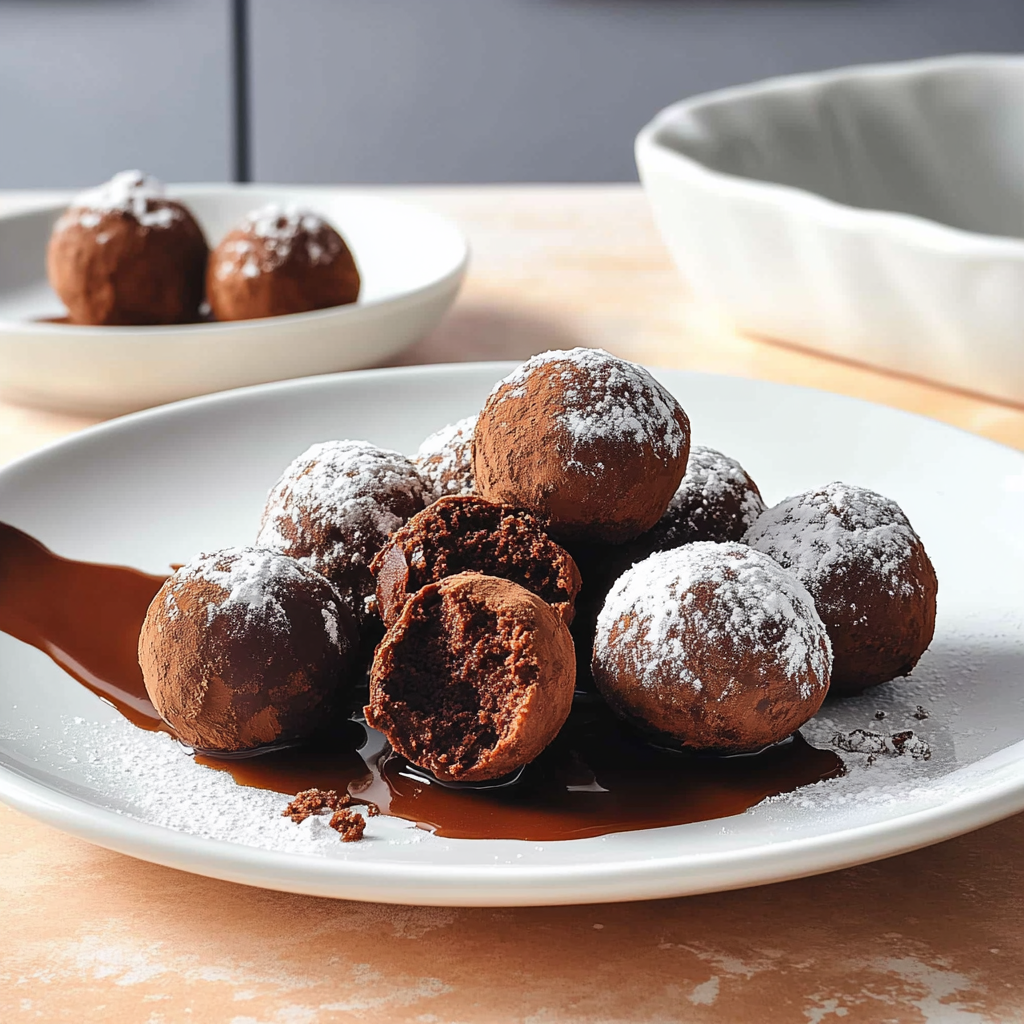 Recipe preparation for Spiced Hot Chocolate Truffles