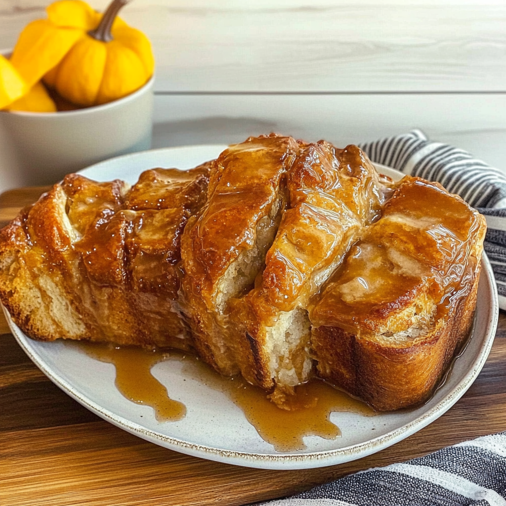 Recipe preparation for Pumpkin Pull-Apart Bread