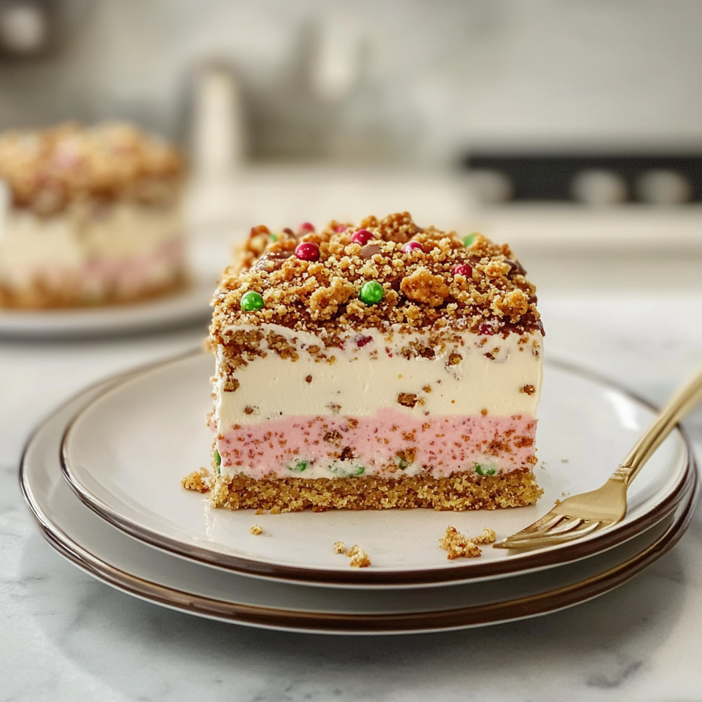 Recipe preparation for Christmas Crunch Cake