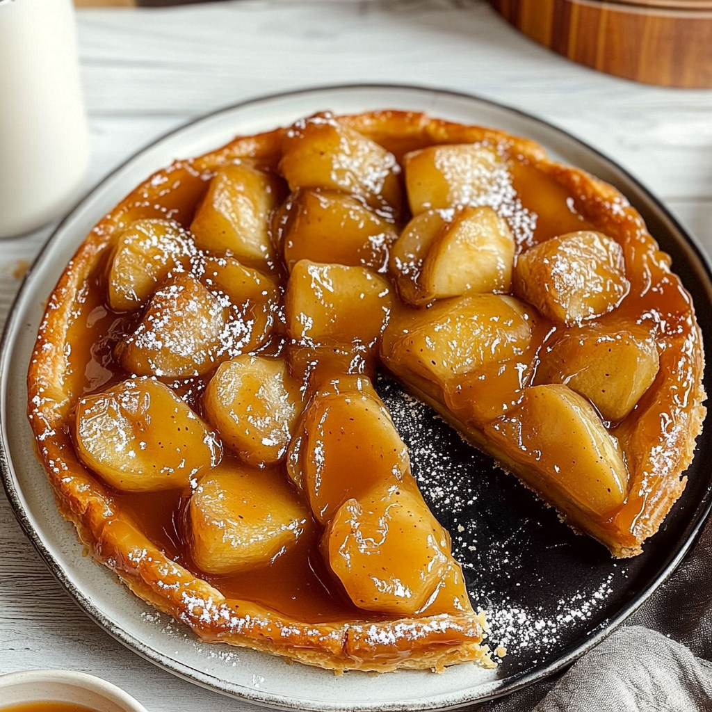 Recipe preparation for Apple & Hazelnut Tarte Tatin
