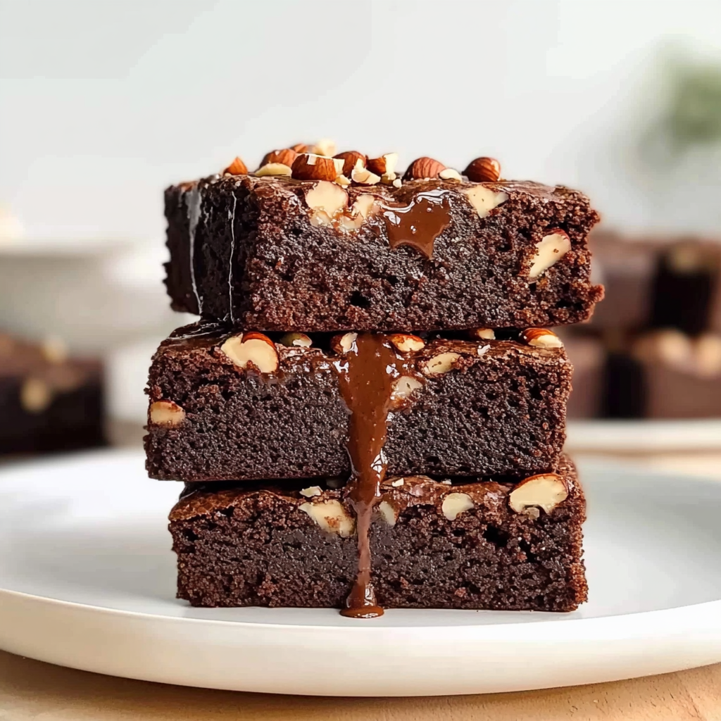 Recipe preparation for Hazelnut Brownies