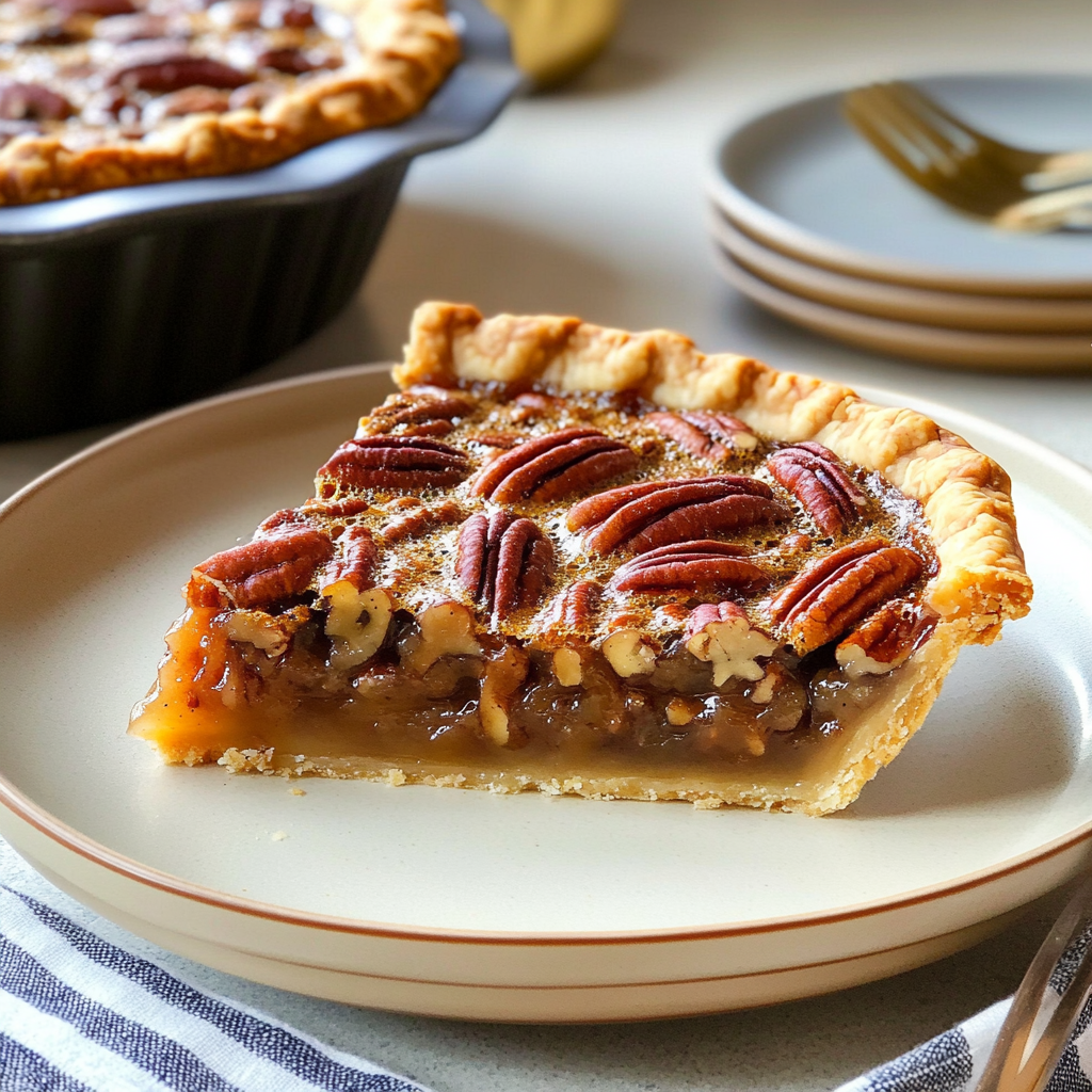 Recipe preparation for Maple Pecan Pie