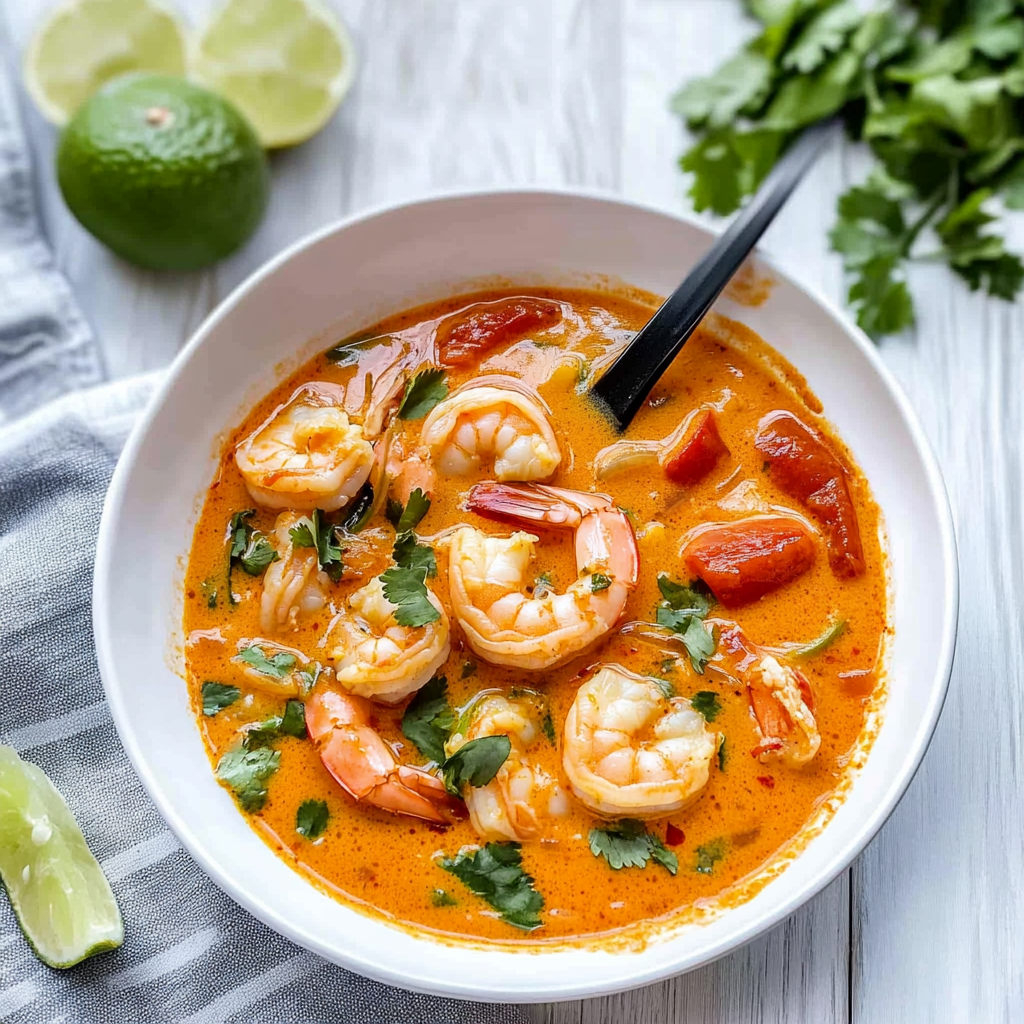 Recipe preparation for Easy Thai Shrimp Curry Recipe