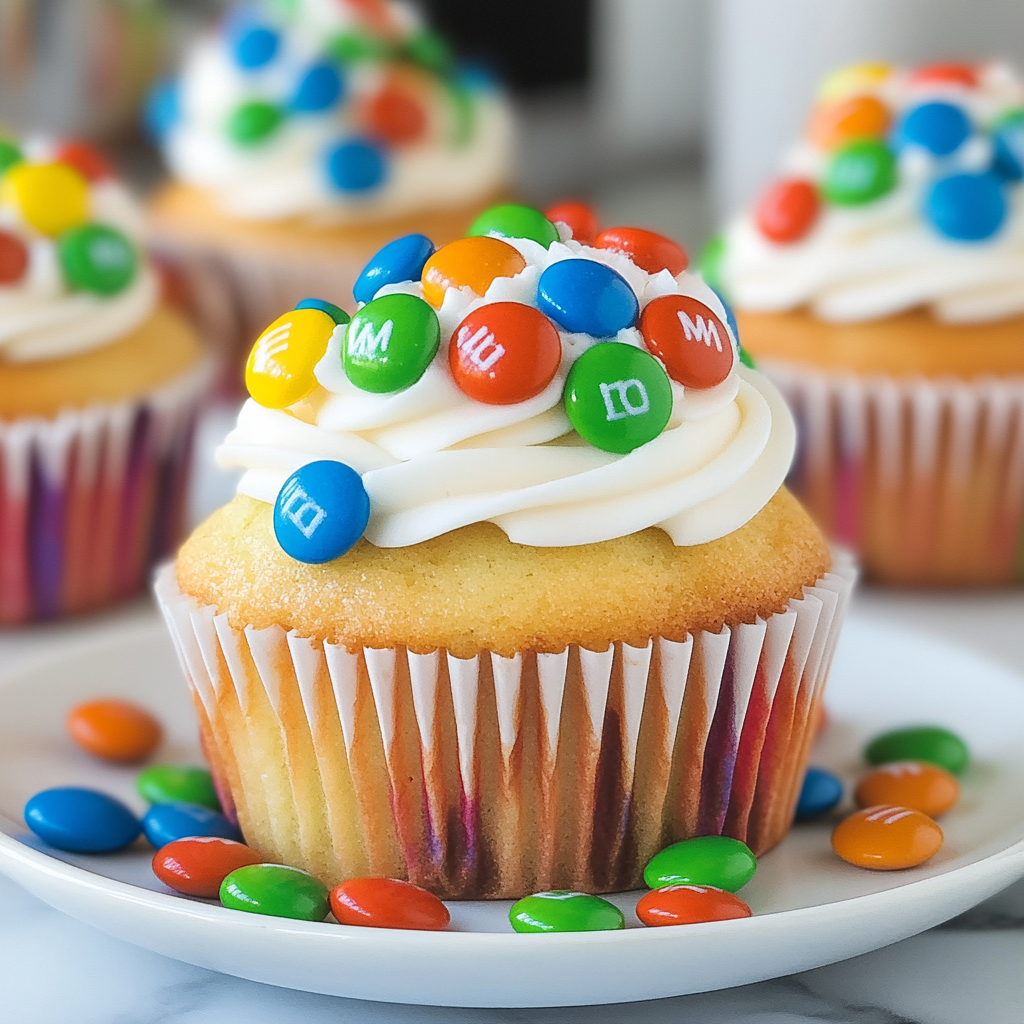 Recipe preparation for M&M Cupcakes