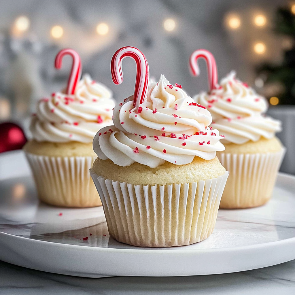 Recipe preparation for white chocolate peppermint Cupcakes