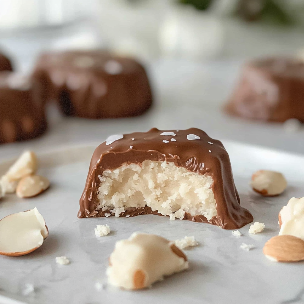 Recipe preparation for homemade Almond Joys