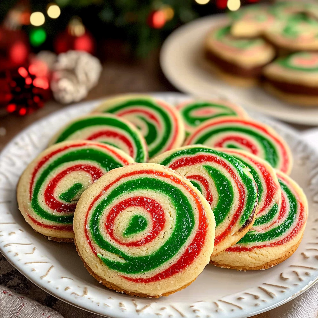 Recipe preparation for Swirled Christmas Cookies