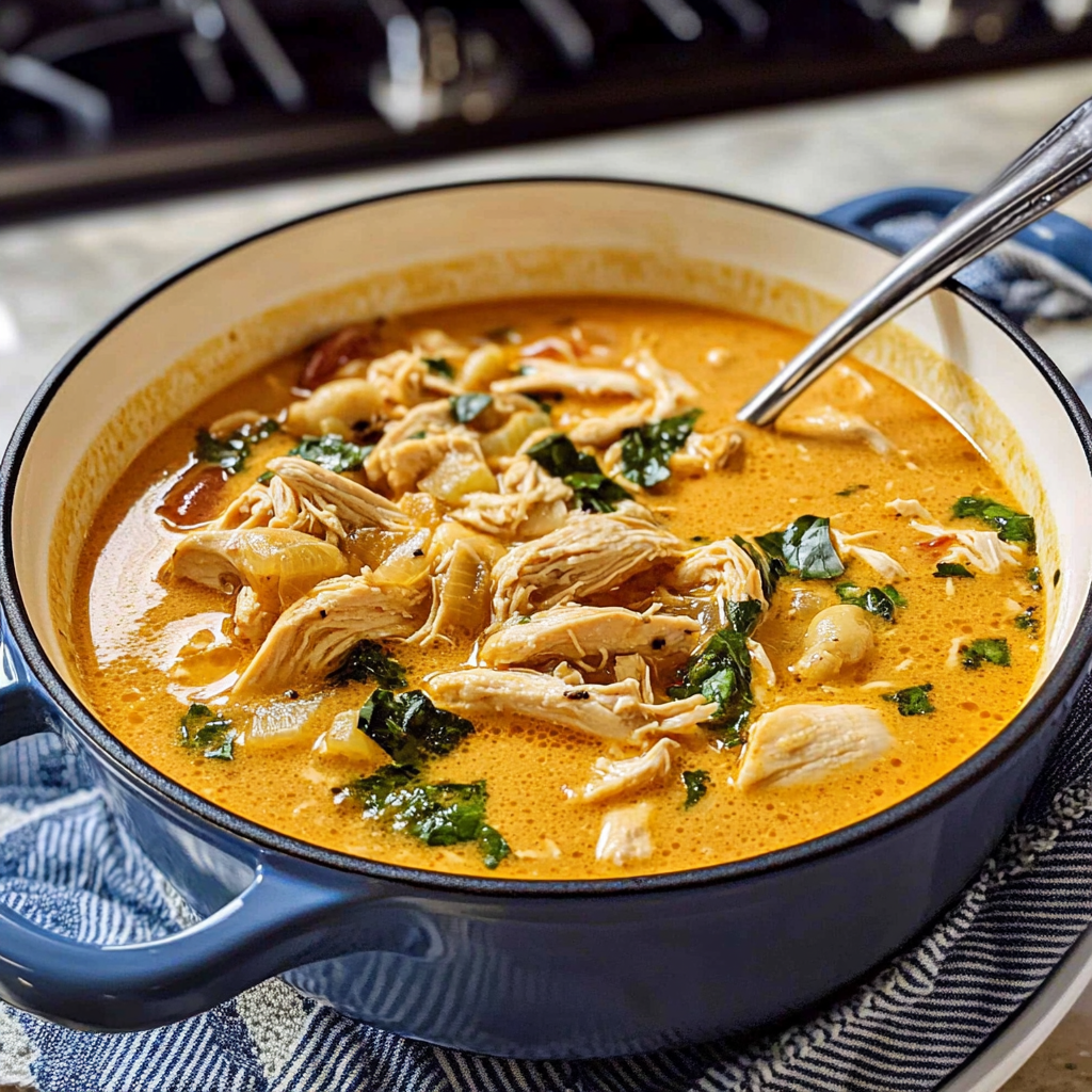 Recipe preparation for Marry Me Chicken Soup