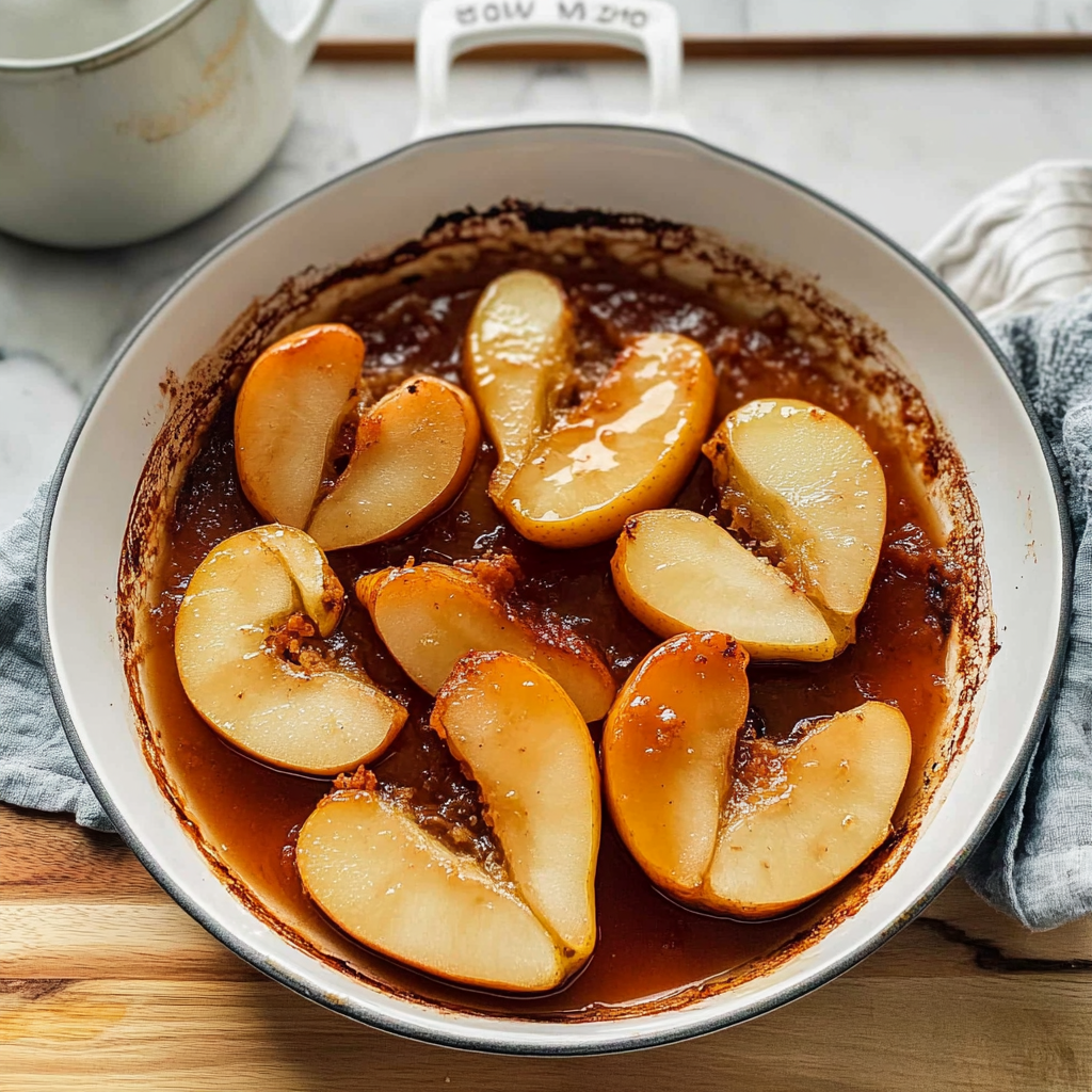 Recipe preparation for baked pears