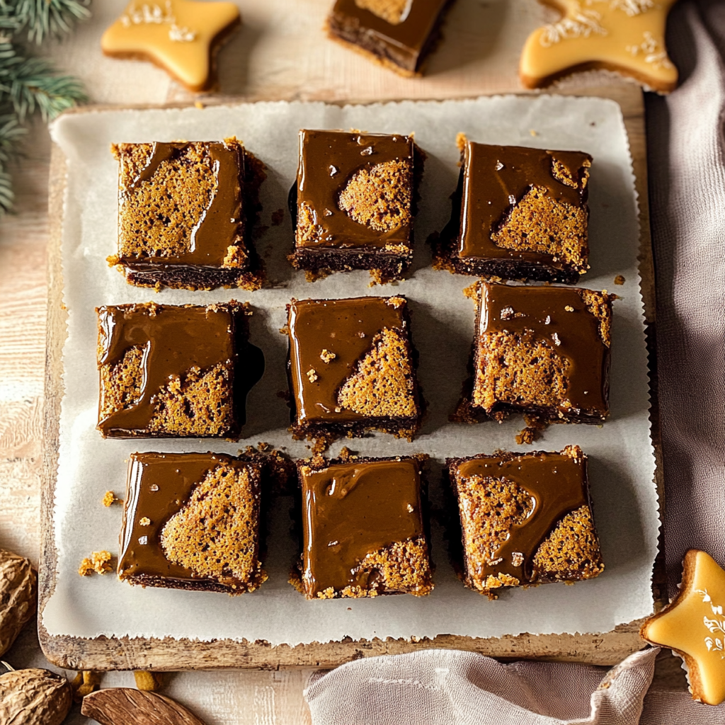 Recipe preparation for Gluten-Free Vegan Gingerbread Millionaires Shortbread