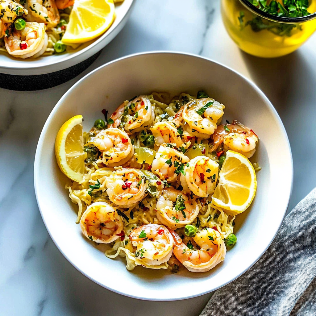 Recipe preparation for Instant Pot Shrimp Scampi
