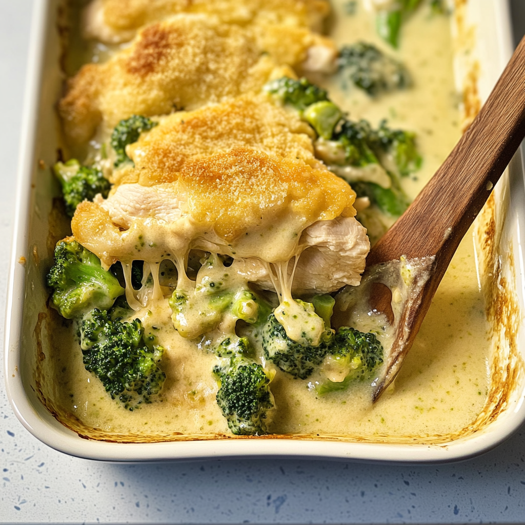 Recipe preparation for Chicken Divan with Broccoli
