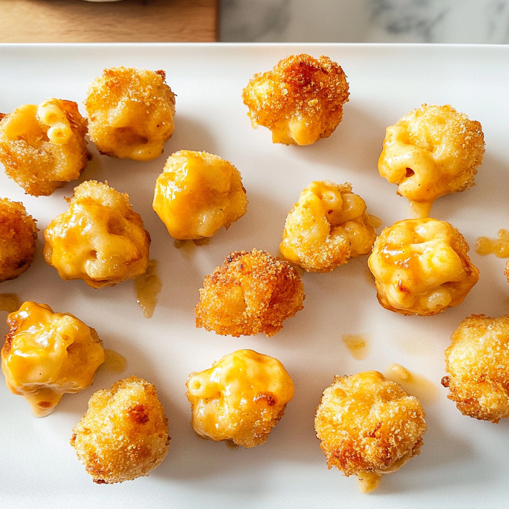 Recipe preparation for Baked Mac and Cheese Bites