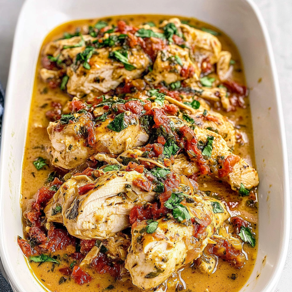 Recipe preparation for Crockpot Tuscan Chicken