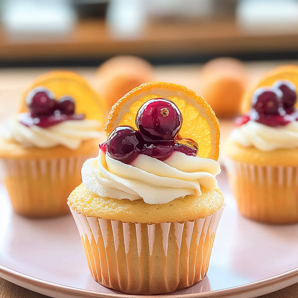 Recipe preparation for Cranberry Orange Cupcakes