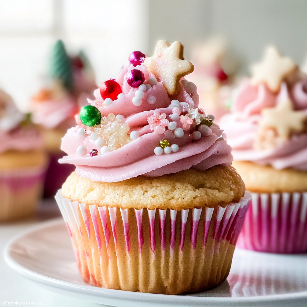 Recipe preparation for Sugar Plum Fairy Cupcakes