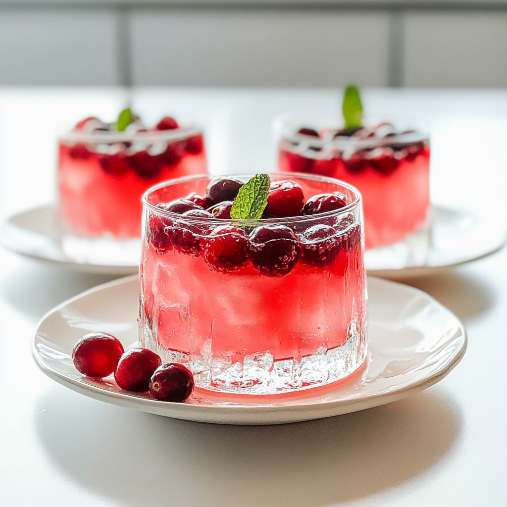 Recipe preparation for cranberry punch