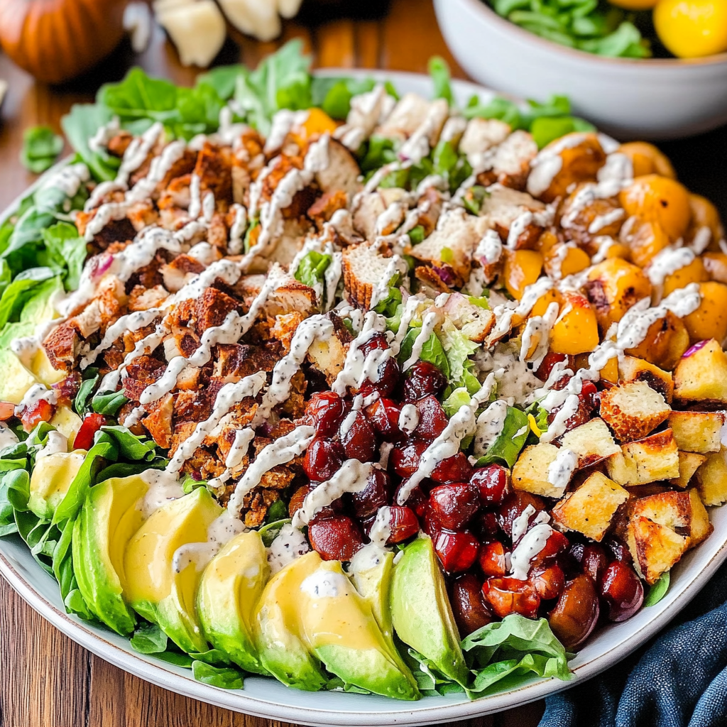 Recipe preparation for Fall Cobb Salad