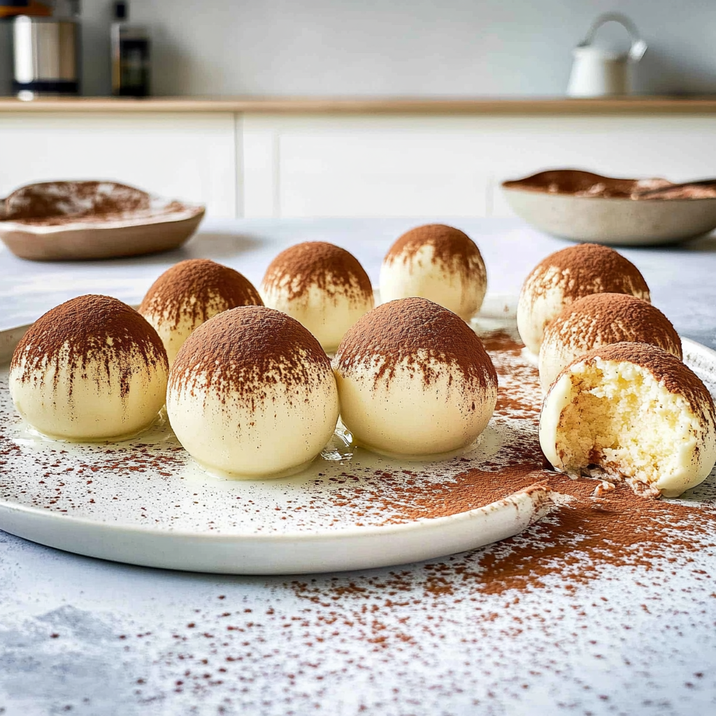 Recipe preparation for tiramisu truffles